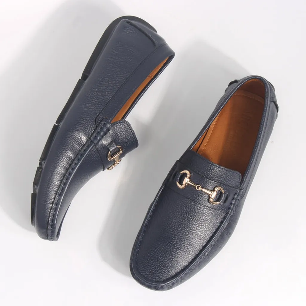 Alternative view of Giày Lười Nam Michilux Horse Bit Moccasin Ciehm Da Bò Thật - Màu Navy