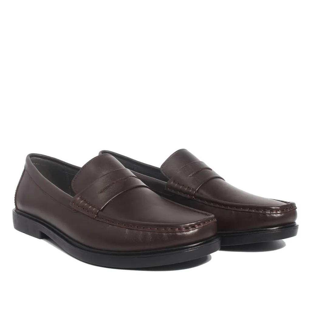 Alternative view of Giày Lười Nam Michilux Penny Loafer Ciepl Da Bò Thật - Màu Nâu Sẫm