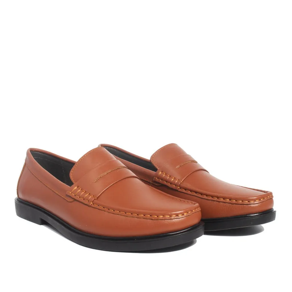 Alternative view of Giày Lười Nam Michilux Penny Loafer Ciepl Da Bò Thật - Màu Nâu Bò