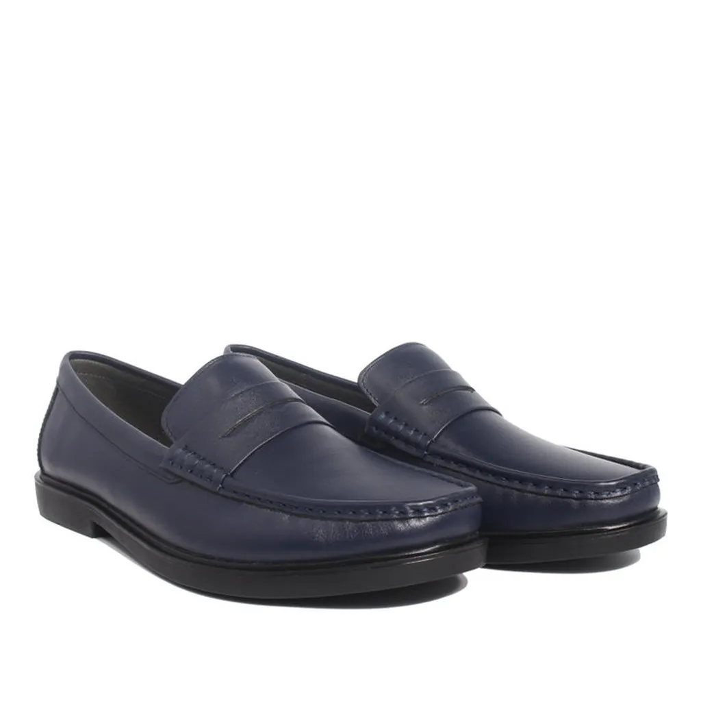 Alternative view of Giày Lười Nam Michilux Penny Loafer Ciepl Da Bò Thật - Màu Navy