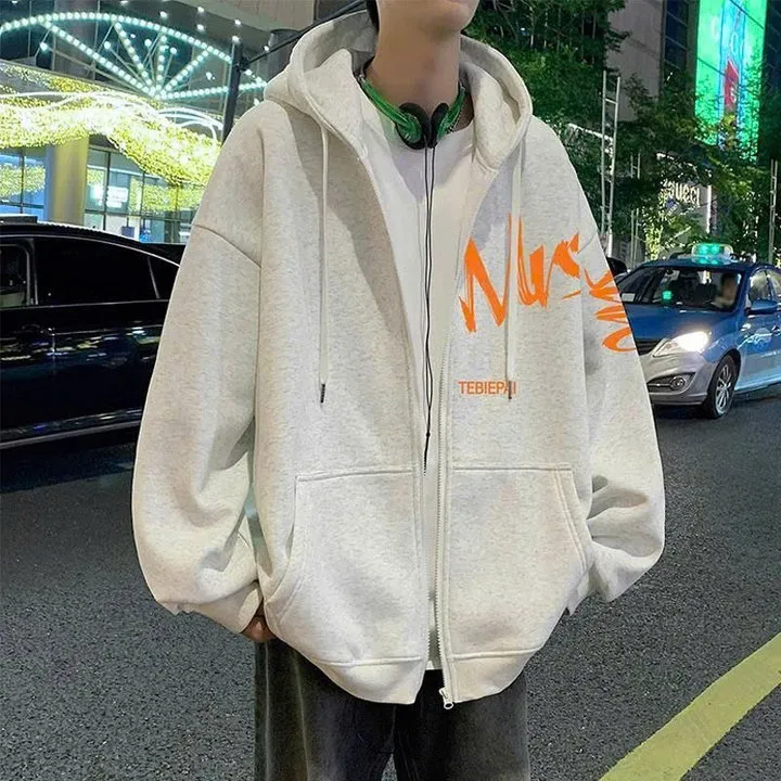 Alternative view of Áo Khoác Nỉ Nam Nữ Tebiepa Áo Khoác Hoodie Zip Loại Nỉ Chân Cua, Bông Form Rộng Vải Dày Dặn Bền Bỉ 4 Màu Mặc Thu Đông - Tp78