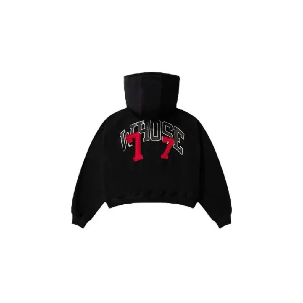 Alternative view of Áo Khoác Hoodie Nam Nữ Dày Dặn In Chữ Whose Thêu Chữ 77 Nón 2 Lớp - Htm Fashion