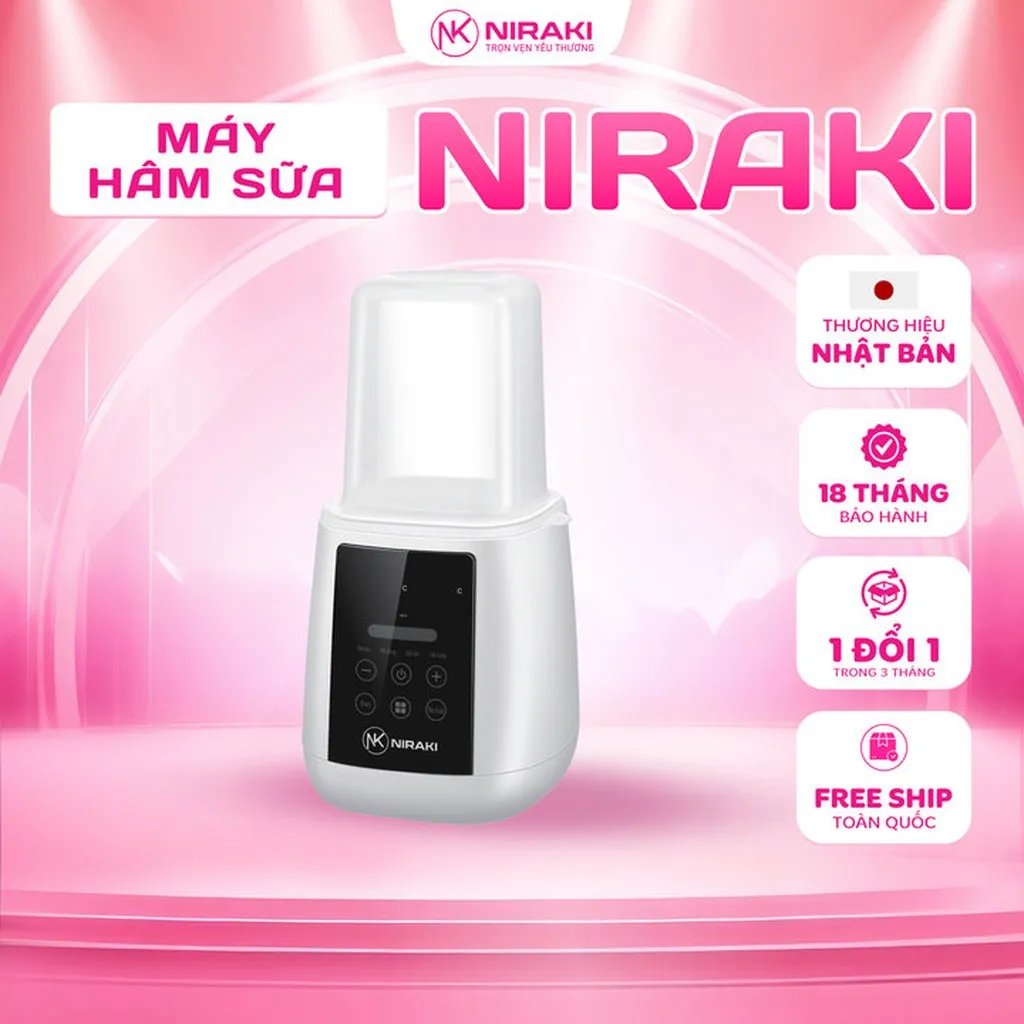 Máy Hâm Sữa, Tiệt Trùng Bình Sữa Điện Tử Niraki