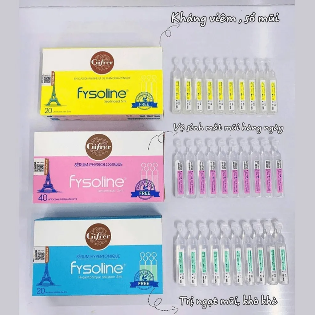 Dung Dịch Muối Fysoline Trị Ngạt Mũi, Khò Khè, Kháng Viêm, Sổ Mũi L092 - Lady's Passion