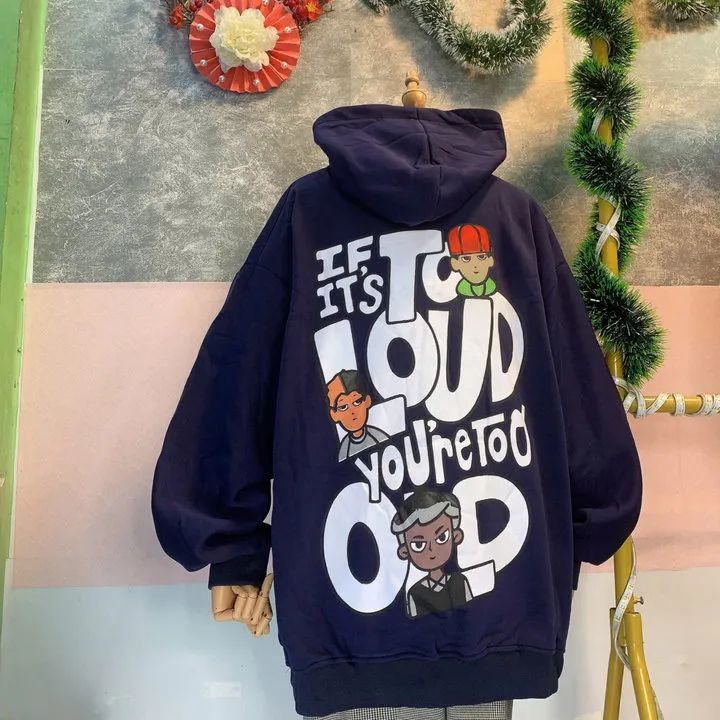 [hàng Zip] Áo Khoác Nỉ Hoodie Loud Nam Nữ. Nón 2 Lớp. Chất Nỉ Lót Bông. Hàng Y Hình