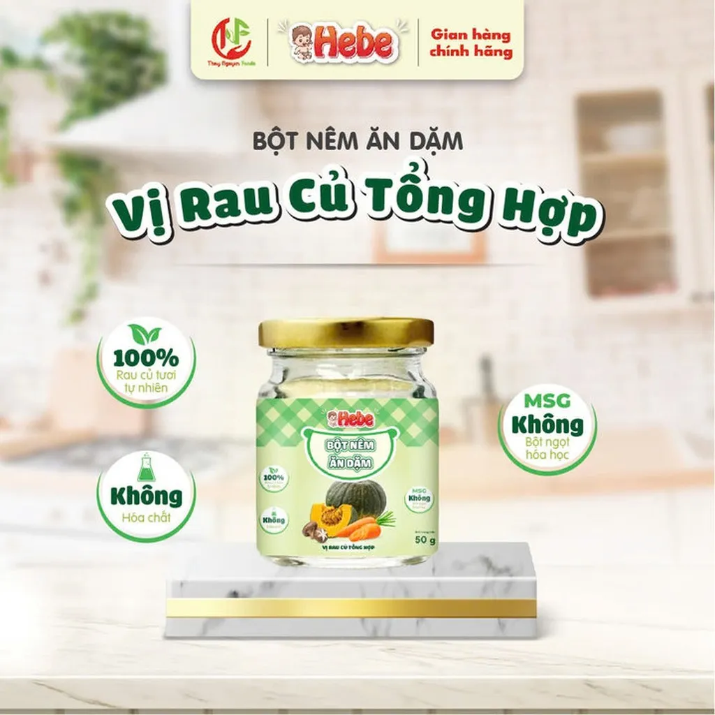Bột Nêm Ăn Dặm - Vị Rau Củ Tổng Hợp 50g Hebe