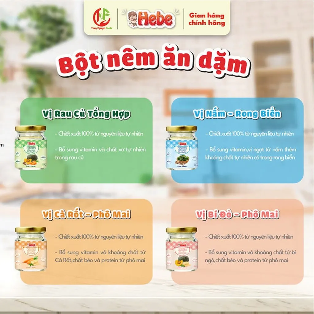 Alternative view of Bột Nêm Ăn Dặm - Vị Rau Củ Tổng Hợp 50g Hebe