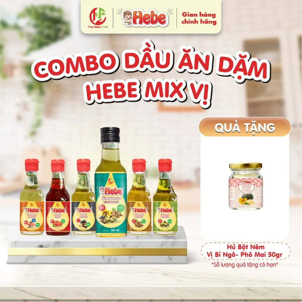 Combo 6 Dầu Chiên Xào - Dầu Cá Hồi - Dầu Mè - Dầu Olive - Dầu Gấc - Dầu Óc Chó 60ml -150ml