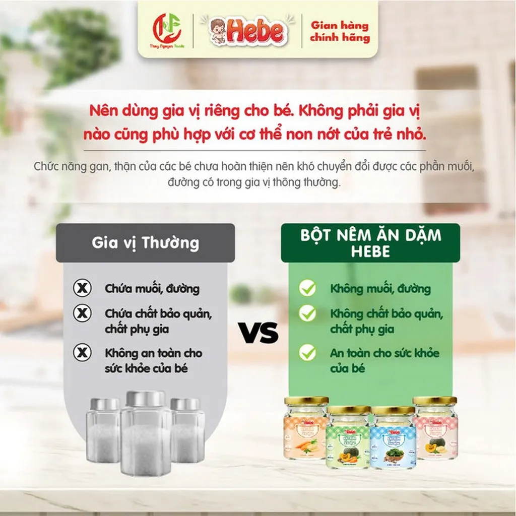 Alternative view of Bột Nêm Ăn Dặm - Vị Bí Đỏ Phô Mai 50g - Hebe