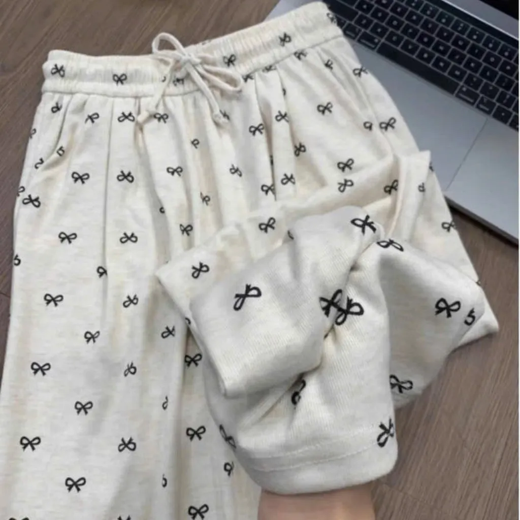 Alternative view of Quần Nữ Dáng Suông Trendy Hoạ Tiết Đẹp Lưng Chun, Quần Xuông Nữ Lưng Chun Hoạ Tiết Siêu Xinh