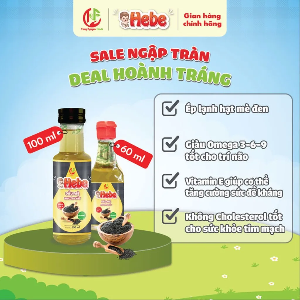 Alternative view of Combo 3 Dầu Óc Chó - Dầu Mè- Dầu Gấc 60ml Hebe