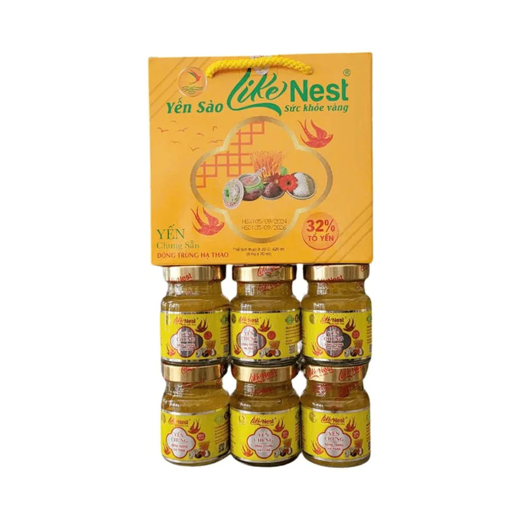 Alternative view of Tổ Yến Chưng Đông Trùng Hạ Thoả Like Nest Kids Giúp Ăn Ngon, Tăng Sức Đề Kháng Hộp 6 Hũ - Gia Bảo