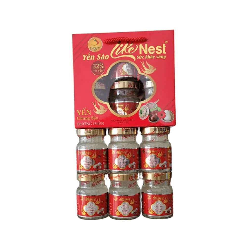 Alternative view of Tổ Yến Chưng Cao Cấp Đường Phèn Like Nest Giúp Ăn Ngủ Ngon, Tăng Sức Khoẻ Hộp 6 Hũ - Gia Bảo