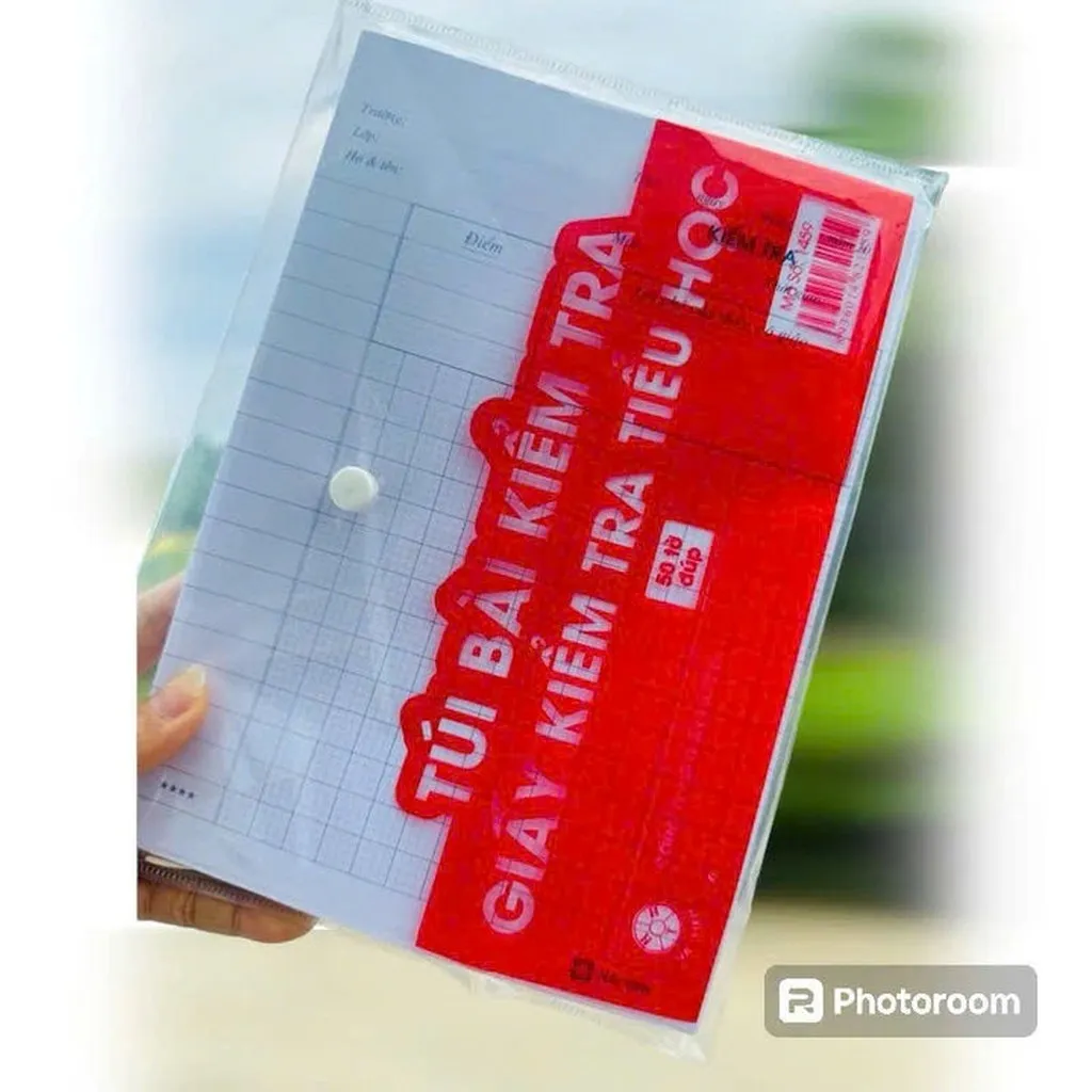 Túi 50 Tờ Đôi Giấy Kiểm Tra Ôly Cấp 1 Hải Tiến Vip Pro.(ko Nhoè-ko Thấm Mực - Viết Là Đẹp)