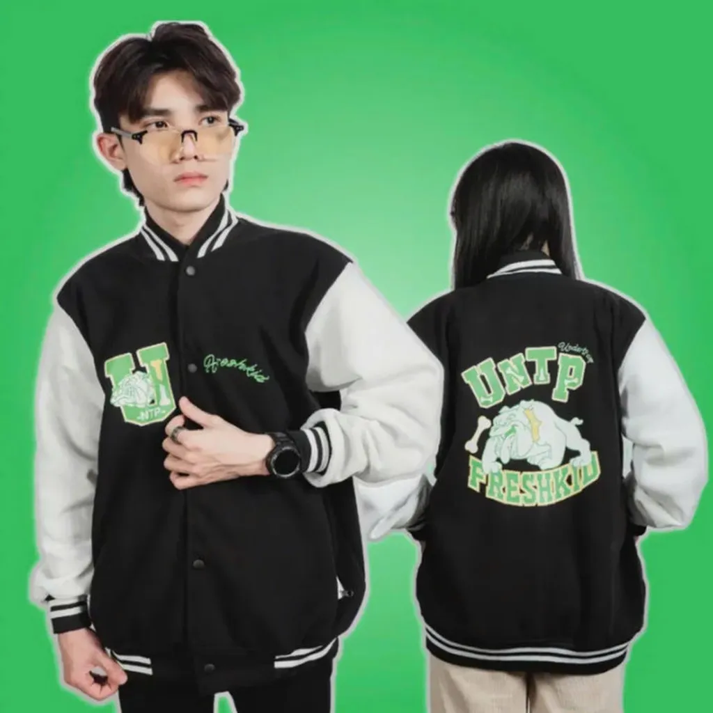 Áo Khoác Bomber Untp Nam Nữ. Chất Nỉ Lót Bông. Hàng Y Hình