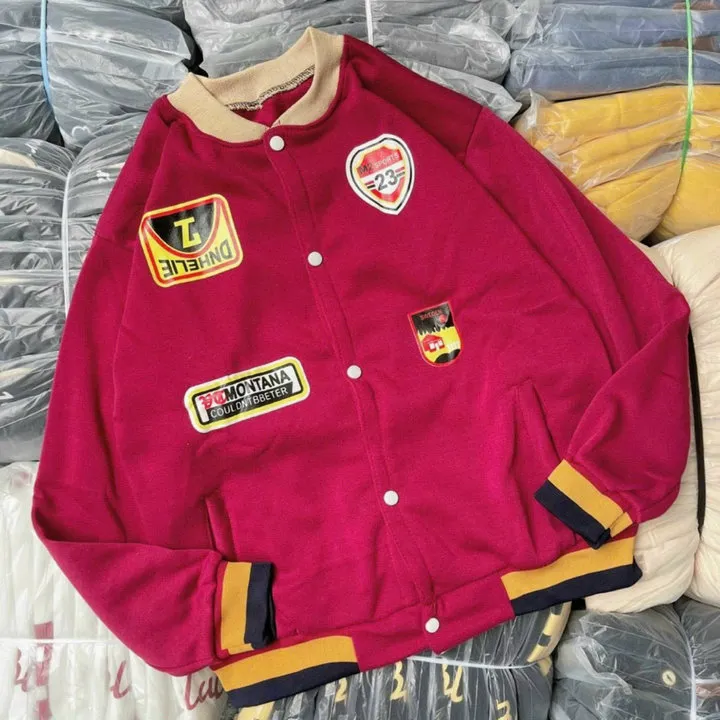 Áo Khoác Bomber 23 Nam Nữ. Chất Nỉ Lót Bông. Hàng Y Hình
