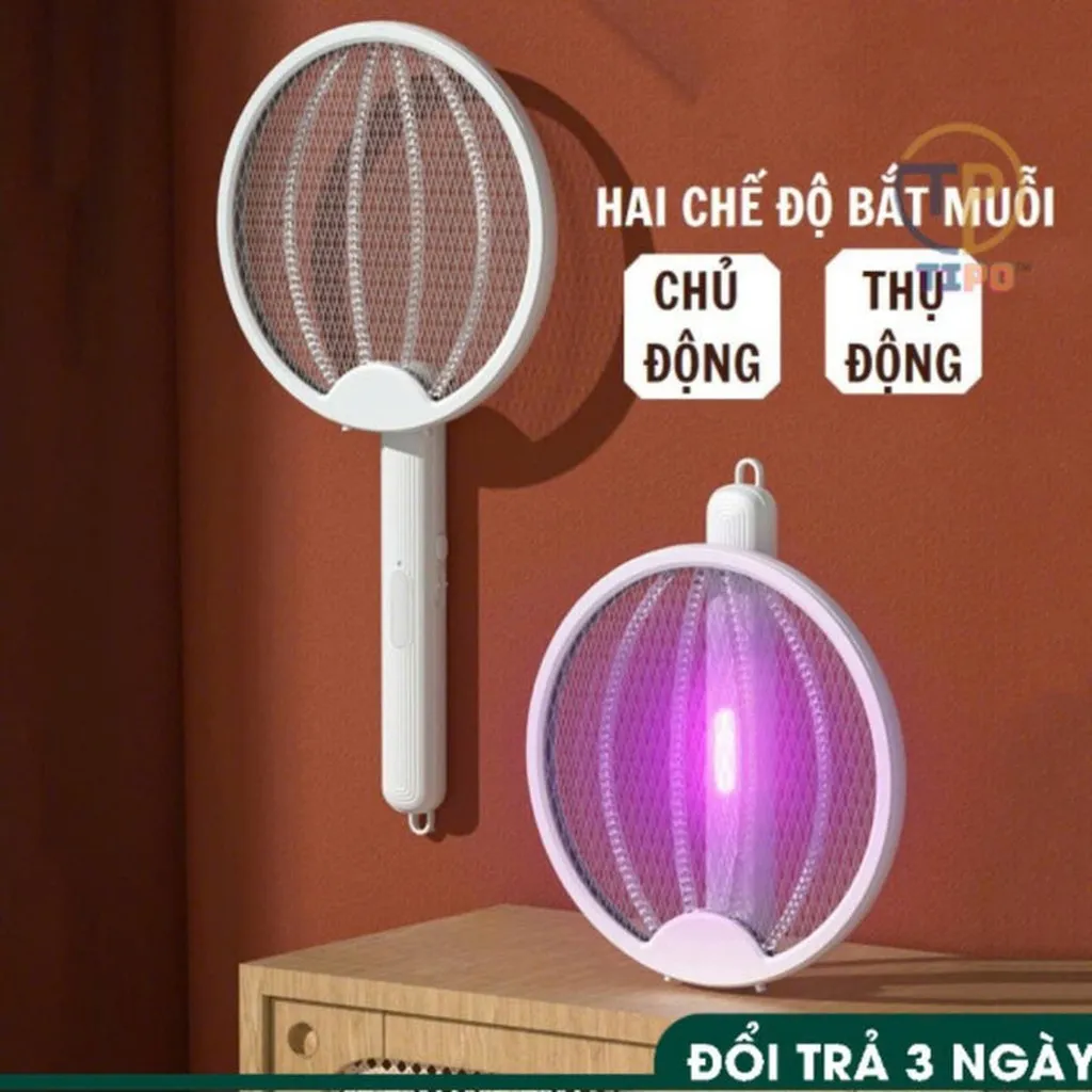 Vợt Diệt Muỗi Thông Minh Gấp Gọn 2 In 1 Kiêm Đèn Bắt Muỗi Tự Động Ban Đêm Gd202 - Lady's Passion