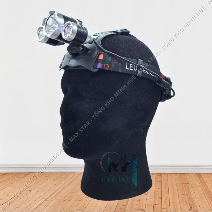 Alternative view of Đèn Pin Đội Đầu Siêu Sáng 3 Bóng Led T6-03 Chiếu Xa Trăm Mét Chống Nước, Va Đập Tốt Đèn Led Pha Đi Đêm Cao Cấp Gd203 - Lady's Passion