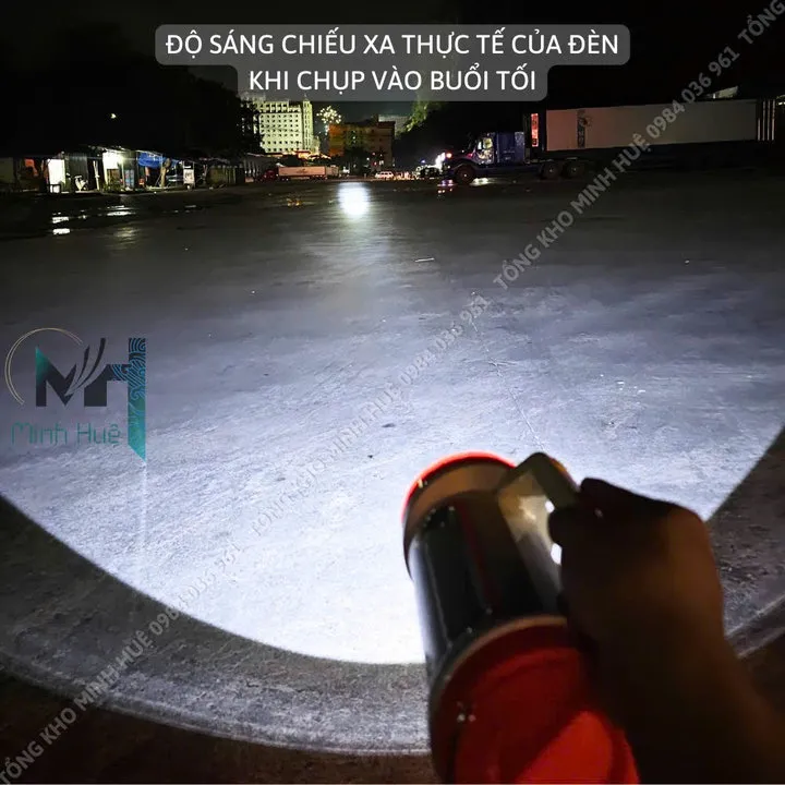 Alternative view of Đèn Pin Cầm Tay Siêu Sáng Jq 6088 Chiếu Xa 650 Mét Sạc Năng Lượng Mặt Trời, Sạc Ngược Cho Điện Thoại Gd207 - Lady's Passion