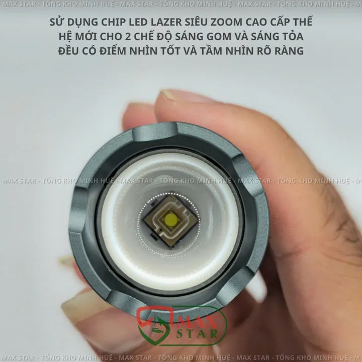 Alternative view of Đèn Pin Cầm Tay Mini Siêu Sáng Raybow 1120 Vỏ Nhôm Chống Nước Chip Led Lazer Siêu Sáng 10w Gd208 - Lady's Passion