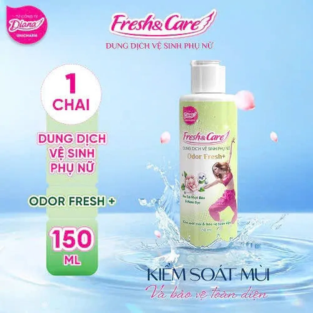 Dung Dịch Vệ Sinh Phụ Nữ Fresh & Care Odor Fresh+ 150ml L096 - Lady's Passion