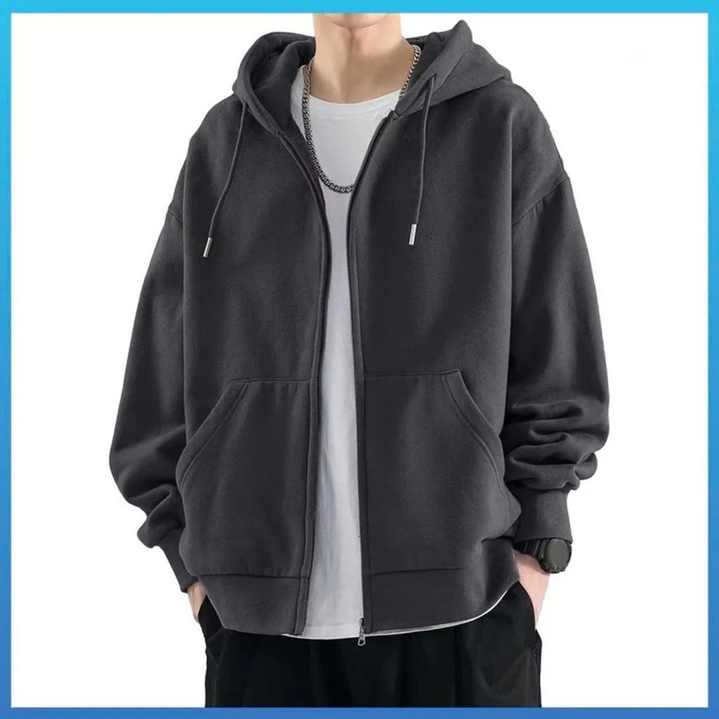 Áo Khoác Nỉ Trơn Phối 2 Túi Xéo 2 Bên Có Mũ Form Rộng Unisex Nam Nữ Ut636 - Golden Dream
