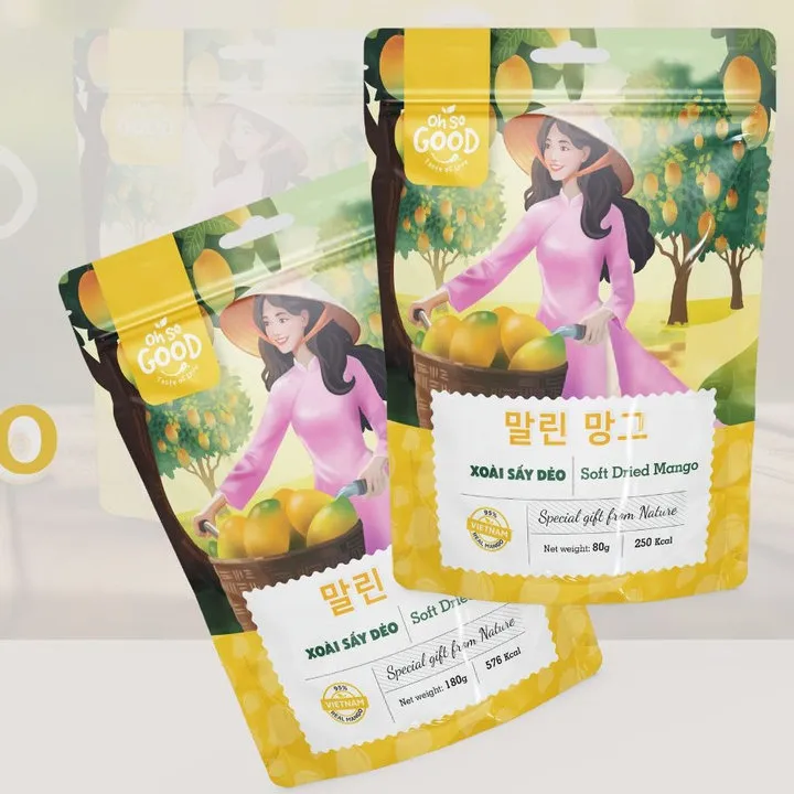 Alternative view of Combo 5 Gói Xoài Sấy Dẻo Oh So Good 80g Xuất Khẩu