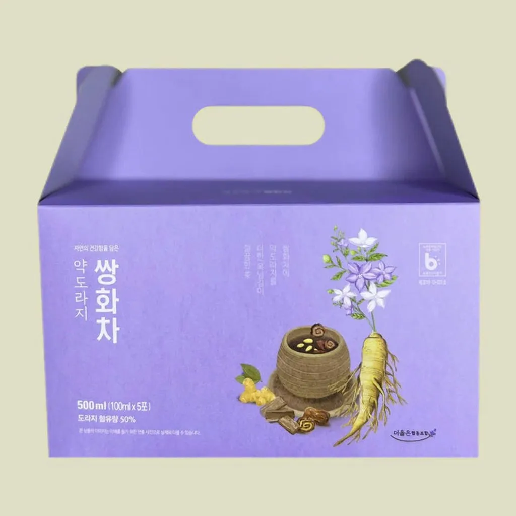 Alternative view of Chiết Xuất Trà Thảo Mộc Rễ Cát Cánh Doraji Ssanghwa (5 Gói X 100ml ) - Ginseng House