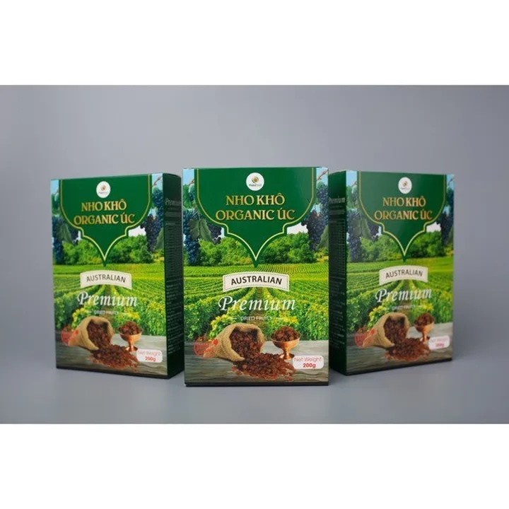Alternative view of Nho Khô Organic Úc Hộp 200g Thơm Ngon Tốt Cho Tiêu Hóa, Tốt Cho Sức Khỏe Hp006 - Lady's Passion