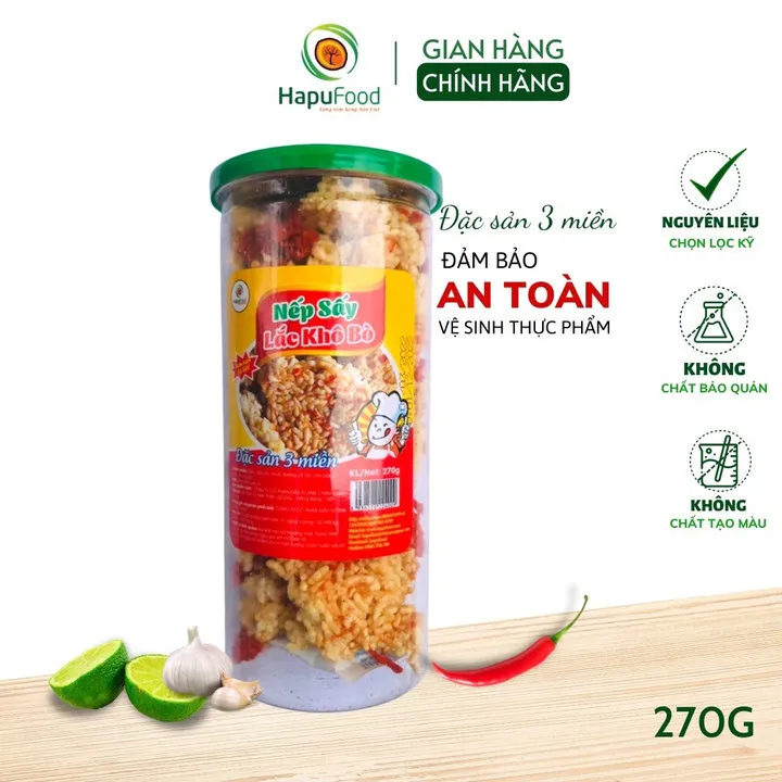 Nếp Sấy Lắc Khô Bò Hộp 270g Cs03 - Lady's Passion
