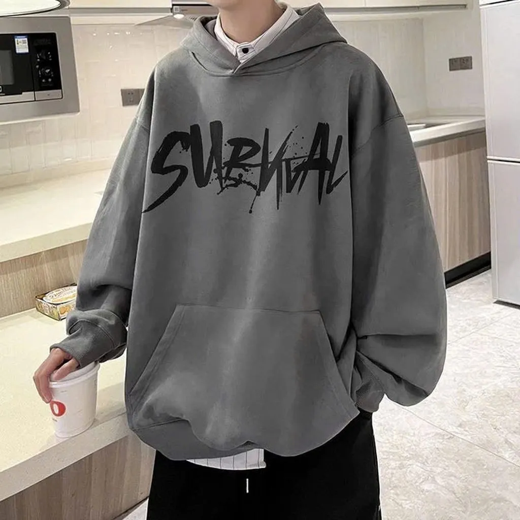 Alternative view of Áo Hooodie In Nổi Chữ Surv Phối Túi Bụng Vải Nỉ Dày Dặn Nam Nữ Đều Mặc Được Tp911 - Golden Dream