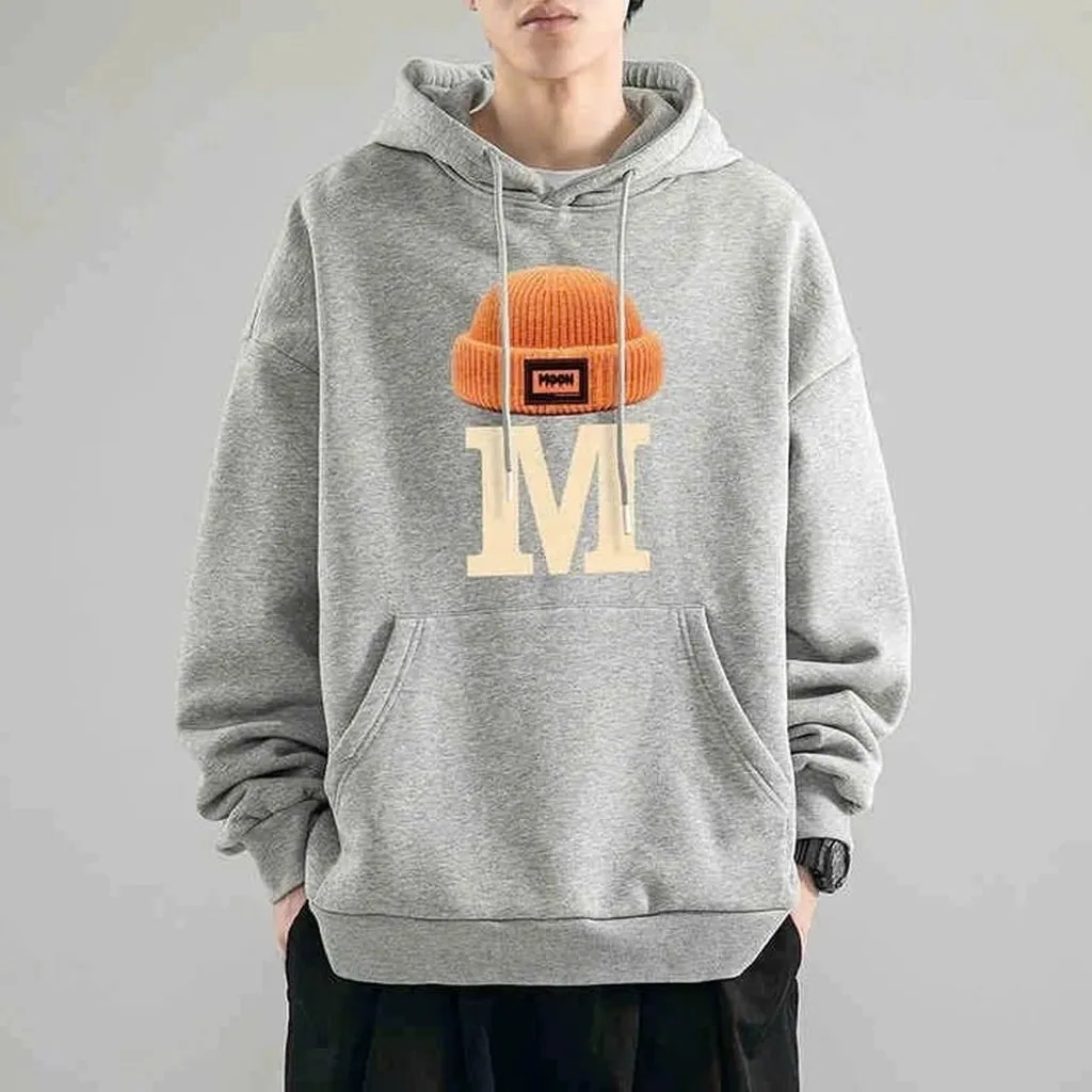 Alternative view of Áo Hoodie Unisex Nam Nữ Vải Nỉ Ngoại In Hình Chữ Đội Mũ Form Rộng Không Bong Tróc Tp40 - Phương Store