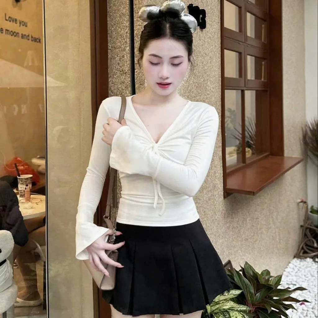 Alternative view of Áo Cột Nơ Tăm Lụa - Lê Phương Boutique