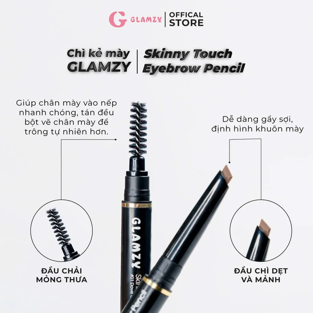 Alternative view of Chì Kẻ Mày Glamzy Skinny Touch Eyebrow Pencil