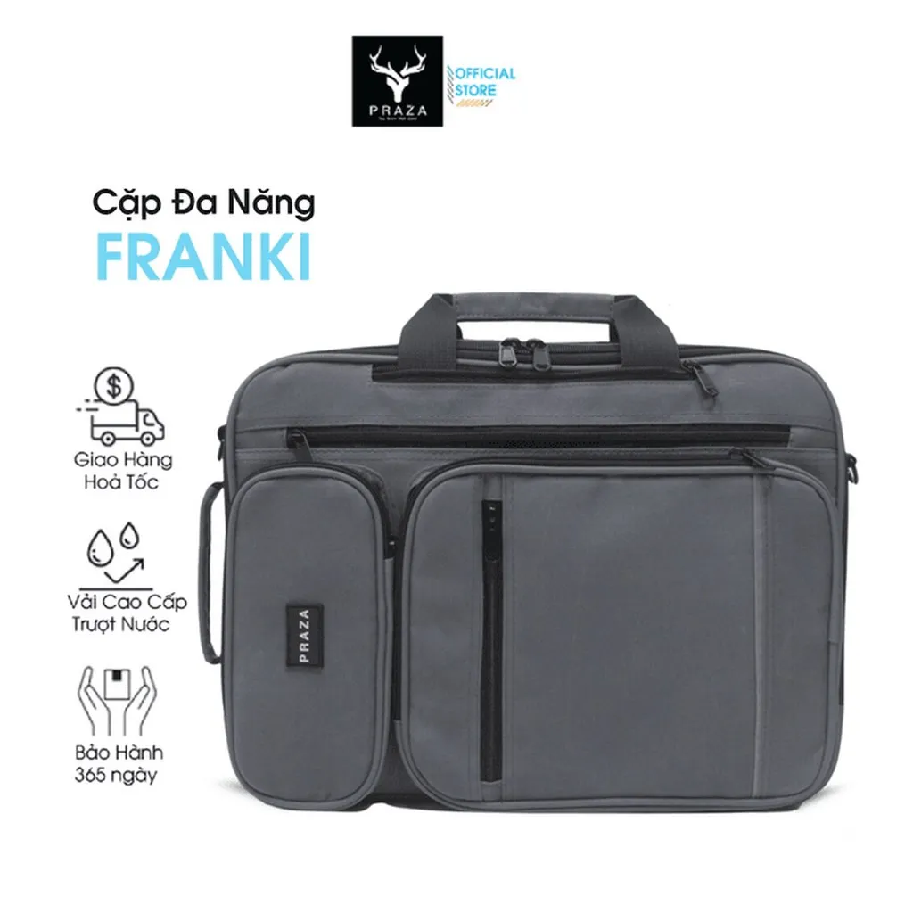 Cặp Đa Năng Franki Chuyển Đổi Giữa Balo Và Túi Xách Đựng Laptop 15.6 Inch Cao Cấp Txs0098 - Praza