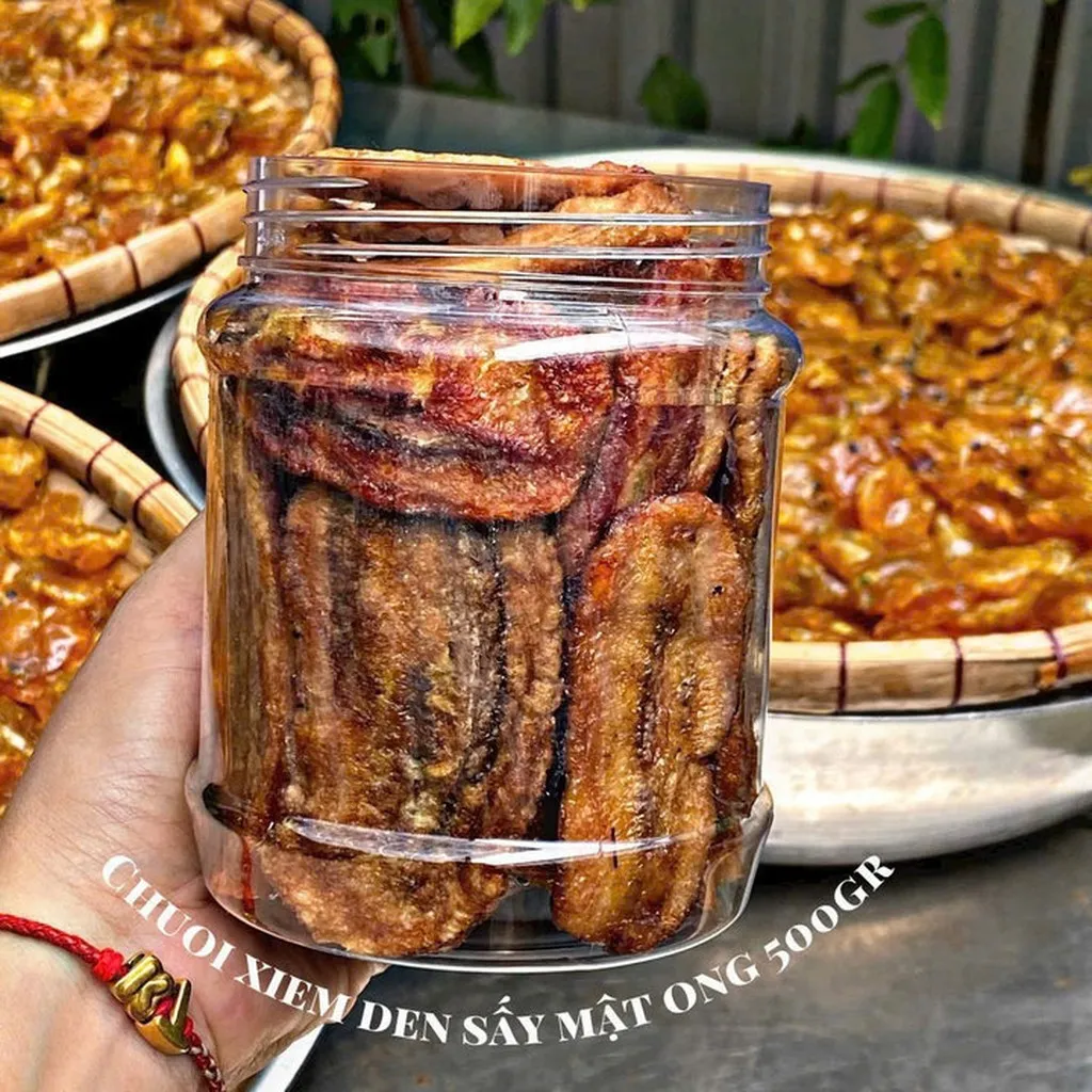 Đặc Sản Việt: Chuối Xiêm Sấy Mật Ong Tự Nhiên 500g - Winnie House