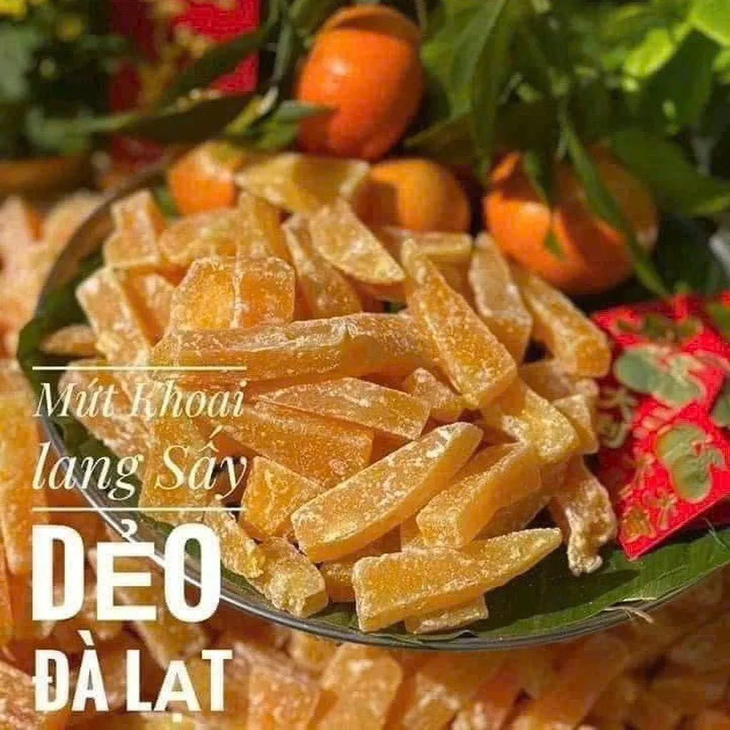 Mứt Khoai Lang Sấy Dẻo Đà Lạt 500g - "đặc Sản" Tết Ngọt Ngào - Winnie House