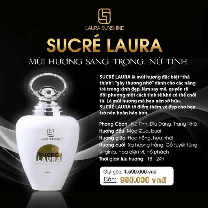 Laura Sunshine - Nước Hoa Nữ No.07 Sucré Laura 100ml
