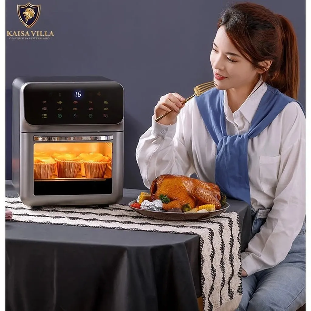 Alternative view of Nồi Chiên Không Dầu Kaisa Villa Jd-8059 Công Suất 1350w, Dung Tích 10l, Màn Hình Cảm Ứng Chính Hãng