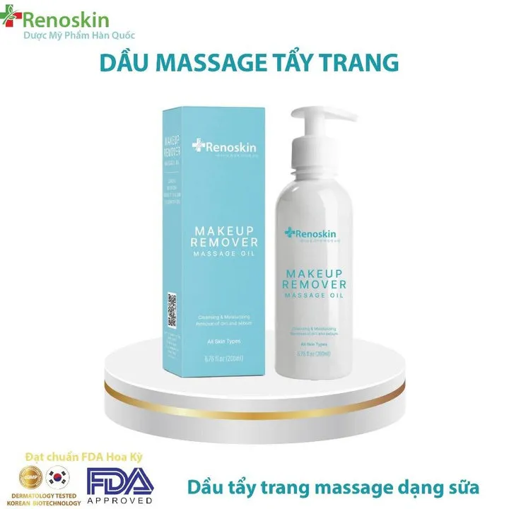 Dầu Massage Tẩy Trang Makeup Remover Massage Oil 200ml - Renoskin