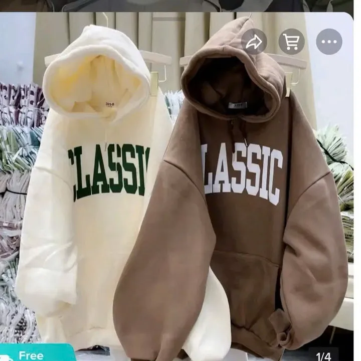 Xả Áo Hoodie Mũ 2 Lớp Classic Form Rộng