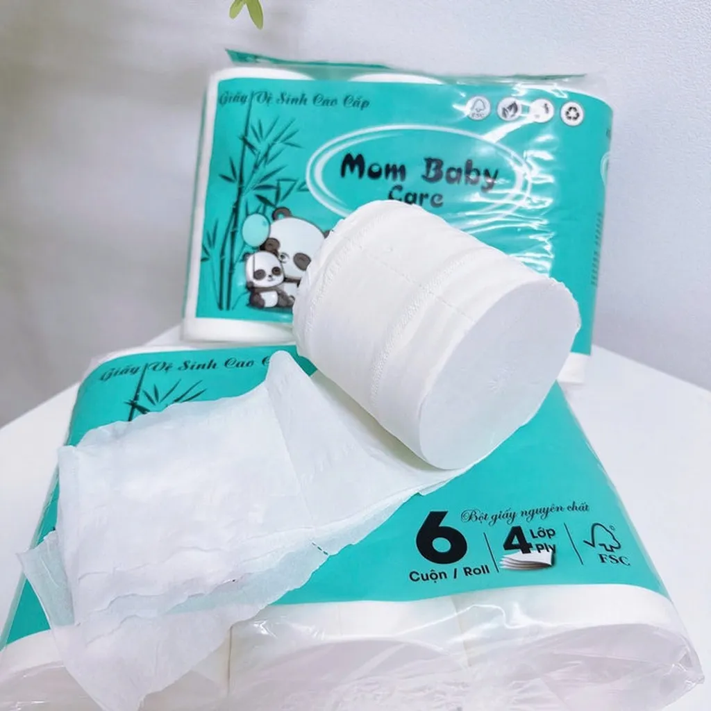 Alternative view of Túi 6 Cuộn Giấy Vệ Sinh Mom Baby Xanh - Gdn