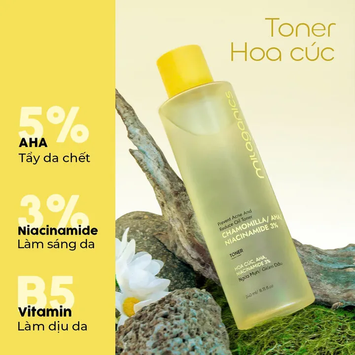 Alternative view of Toner Hoa Cúc Giúp Giảm Mụn Sáng Da Xỉn Màu 240ml-milaganics