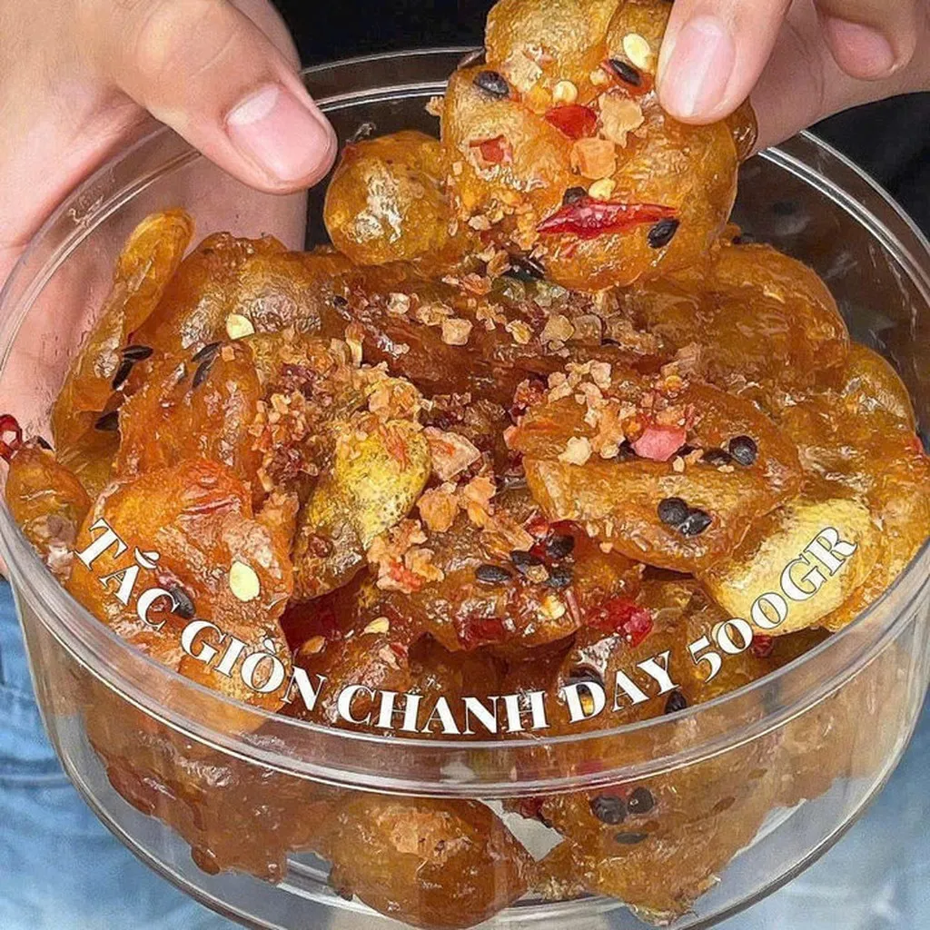 Tắc Giòn Chanh Dây Muối Ớt - Siêu Phẩm Mứt Tết, Ăn Là Ghiền 500g - Winnie House