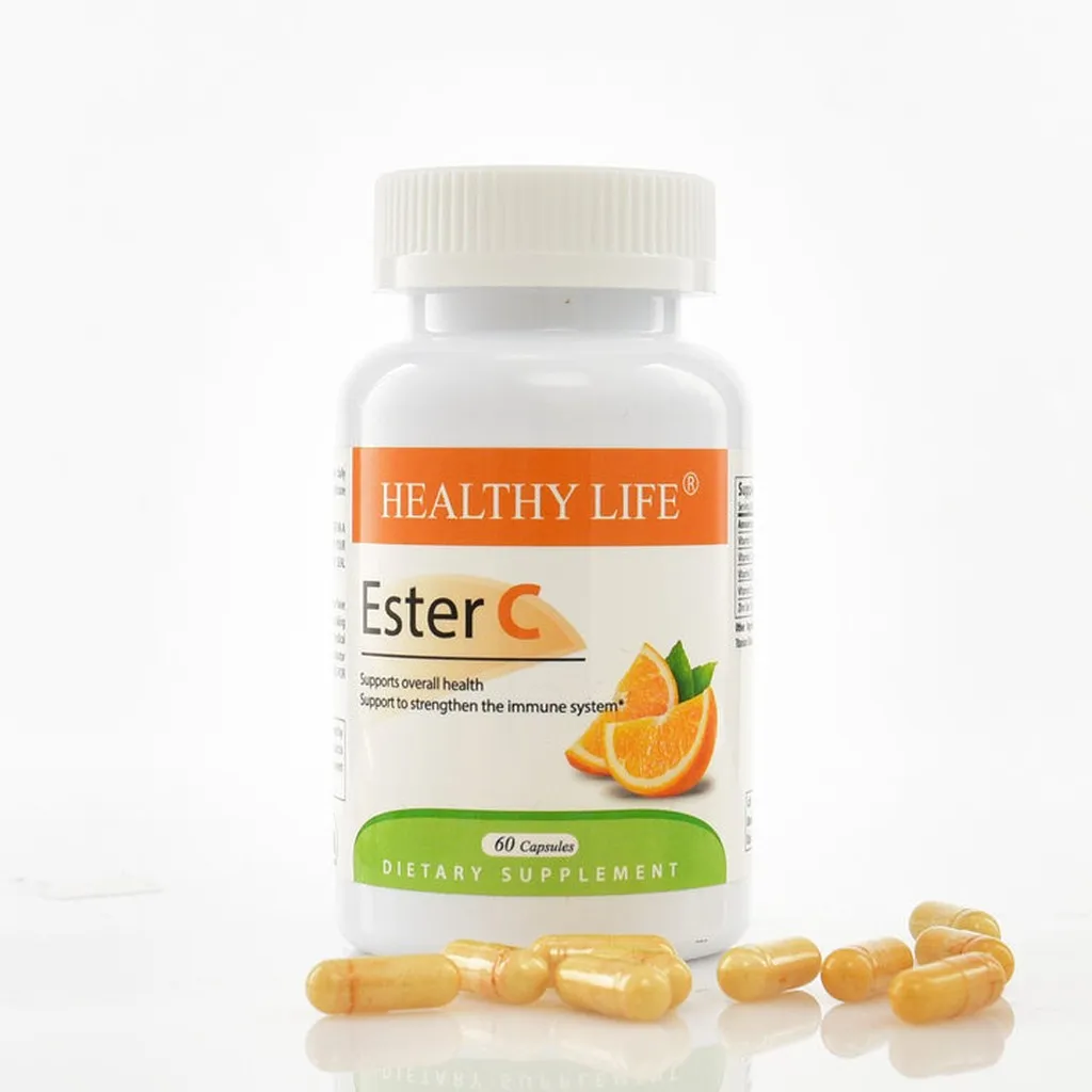 Alternative view of Viên Uống Tăng Cường Sức Đề Kháng Vitamin C Healthy Life Ester C (60 Viên)