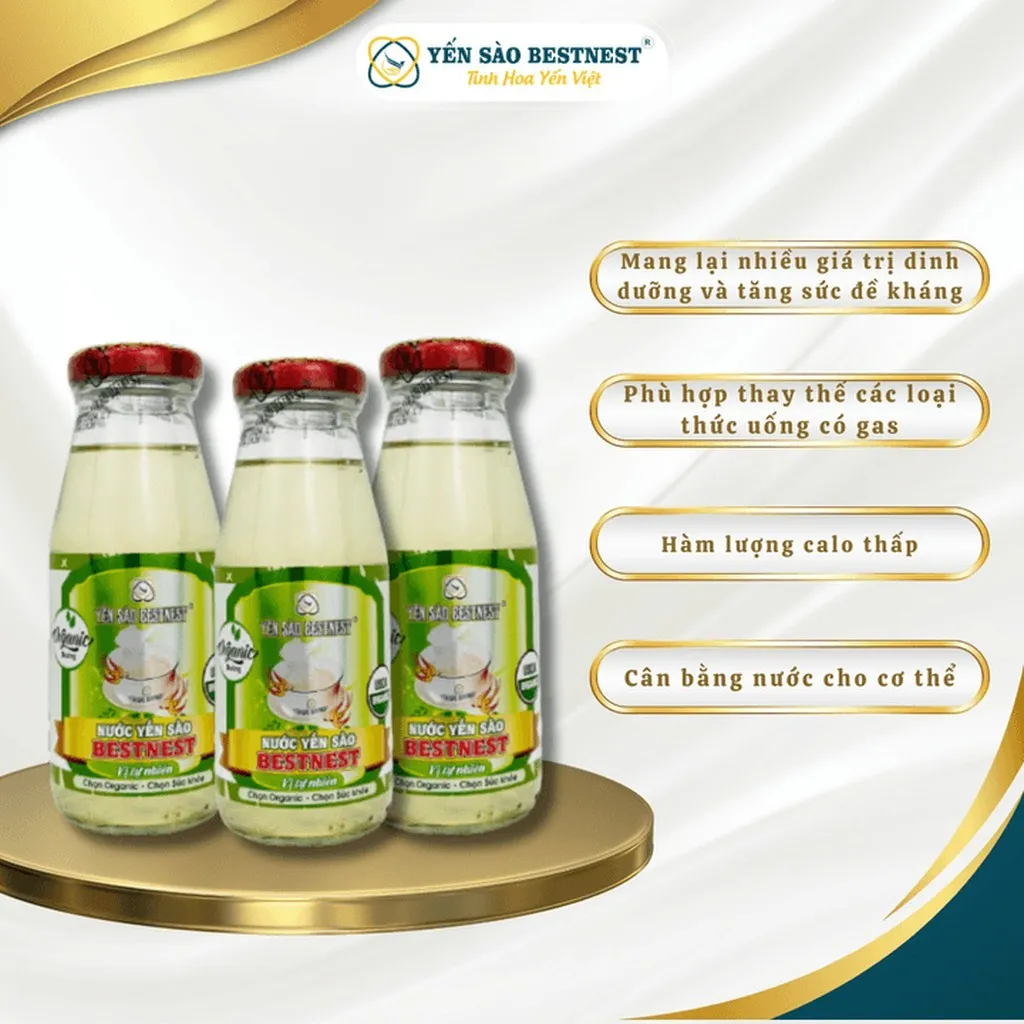 Alternative view of [mua 2 Tặng 1] Nước Yến Sào Bestnest - Vị Tự Nhiên - Hộp Quà 6 Chai X 180ml