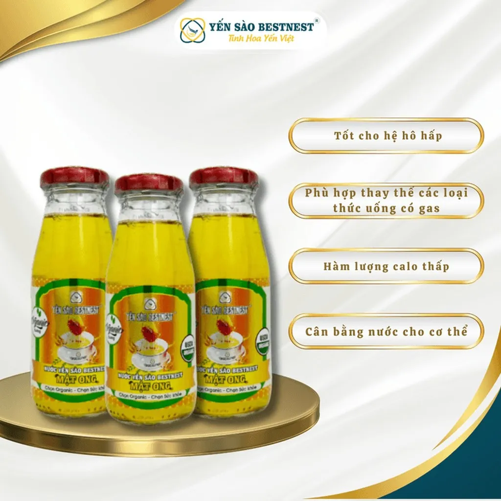 Alternative view of [mua 2 Tặng 1] Nước Yến Sào Bestnest - Vị Mật Ong - Hộp Quà 6 Chai X 180ml
