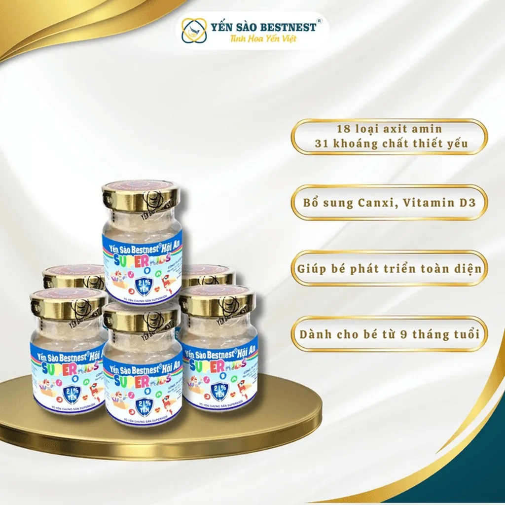 Alternative view of Yến Sào Bestnest Hội An - Hũ Yến Chưng Sẵn Superkids 21% - Hũ 70ml