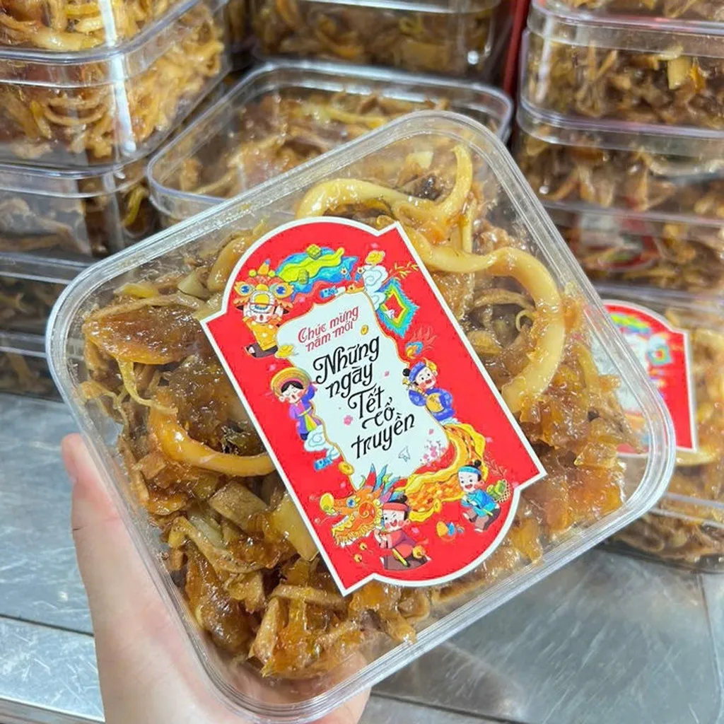 Alternative view of Mứt Chuối Xiêm Xào Khóm Dừa Non, Đậm Vị Quê, Ăn Là Mê 500g - Winnie House