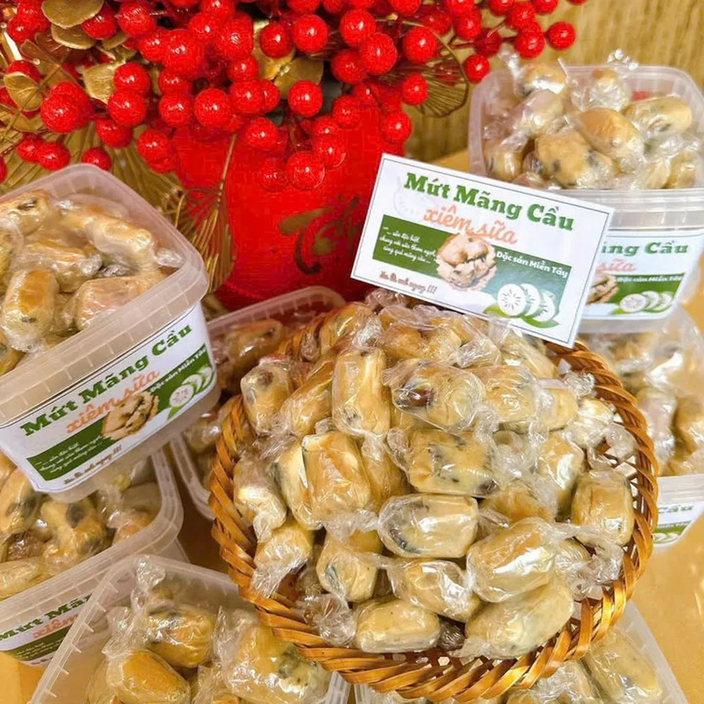 Mứt Mãng Cầu Xiêm Sữa, Hương Vị Quê Truyền Thống 500g - Winnie House